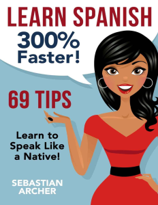 Rich Results on Google's SERP when searching for 'Learn Spanish 300 Faster 69 Tips Book'